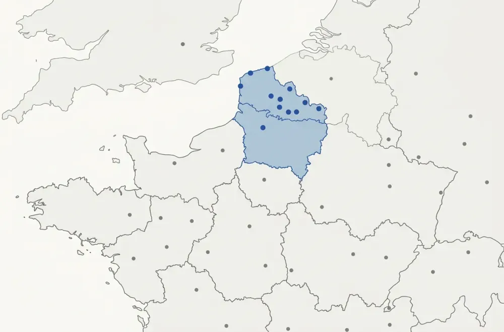 carte zone intervention